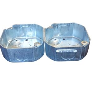 Raco Octagon Electrical 4" Junction Box 1½"Deep(Set Of Two)(Unused)